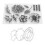TPR Flower Pattern Transparent Seal DIY Scrapbook 5