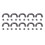 10 Sets U-Ring-Verbinderschnallen, Gunmetal 1