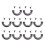 10 Sets U-Ring-Verbinderschnallen, Gunmetal 4