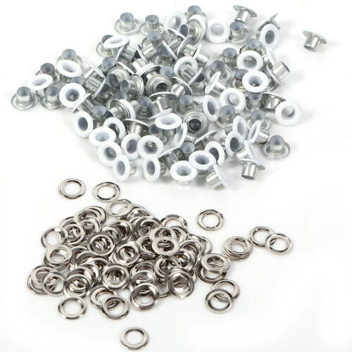 100 set 4 mm runda metallöljetter scrapbookingkort