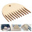 Peine de madera para tejer tapices con 11 dientes 4