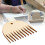 Peine de madera para tejer tapices con 11 dientes 5