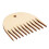 Peine de madera para tejer tapices con 11 dientes 2