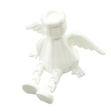 3D Printing Angel Figurine with Hinged Legs Desk Shelf-White 3
