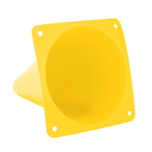 Set of 6 Yellow 18cm Soccer Cones - Stable Durable Training Tools
