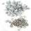 100 set 4 mm runda metallöljetter scrapbookingkort 2