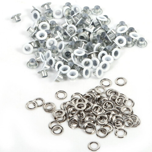 100 set 4 mm runda metallöljetter scrapbookingkort 1