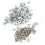 100 set 4 mm runda metallöljetter scrapbookingkort 3