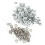 100 set 4 mm runda metallöljetter scrapbookingkort 5