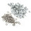 100 set 4 mm runda metallöljetter scrapbookingkort 4