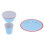 Stylish Dining Solutions, Aesthetic Melamine Cup for Wide Range of Use, Creative Dinnerware Set with Unbreakable Dinnerware, Elegant Light Blue Tablew 7