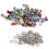 100 set 4 mm metallöljetter för scrapbookingkort 1