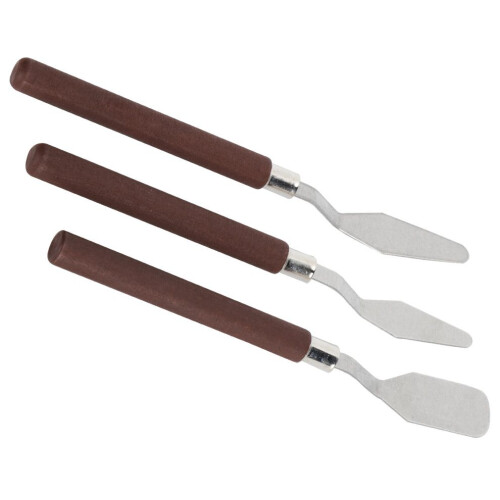 3 spatules en acier inoxydable 2