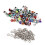 100 set 4 mm metallöljetter för scrapbookingkort 3