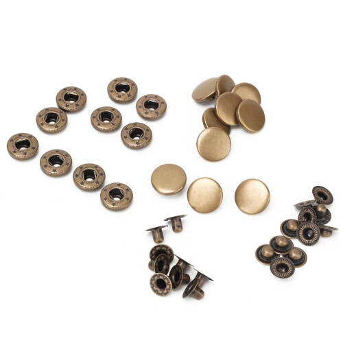 10 Stück 15 mm Metall-Druckknöpfe 2