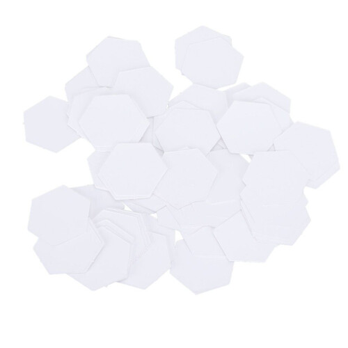 100 Stück Patchwork-Schablonen, sechseckiges Papiermodell 1