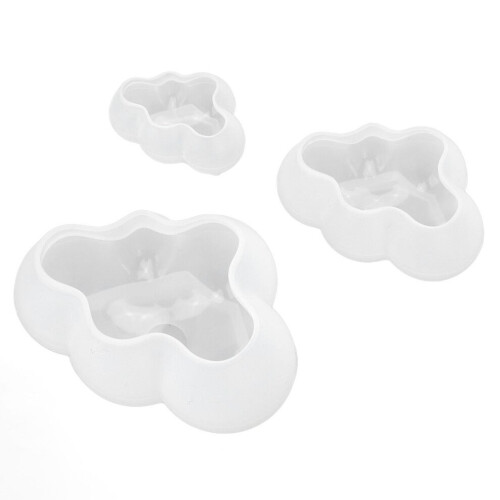 3Pcs Clouds Shape Silicone Mold Easy Demoulding 1