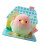 Mini Flocking Bird Statue Resin Craft Desktop-pink green 1