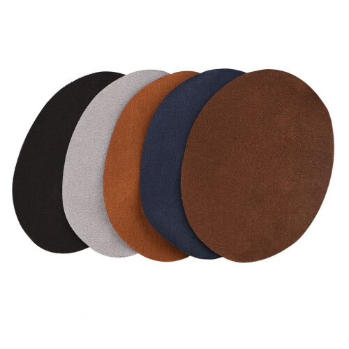1-pack oval form PU-läderlapp reparation sömnad 1