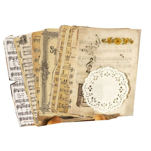 26 Sheets Vintage Scrapbook Paper DIY Handwork 2