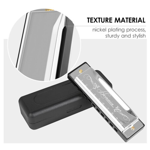 Harmonica IRIN à 10 trous, tonalité de do, 20 notes 2