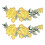 Aufnäher mit gestickter Blume aus Baumwolle 1