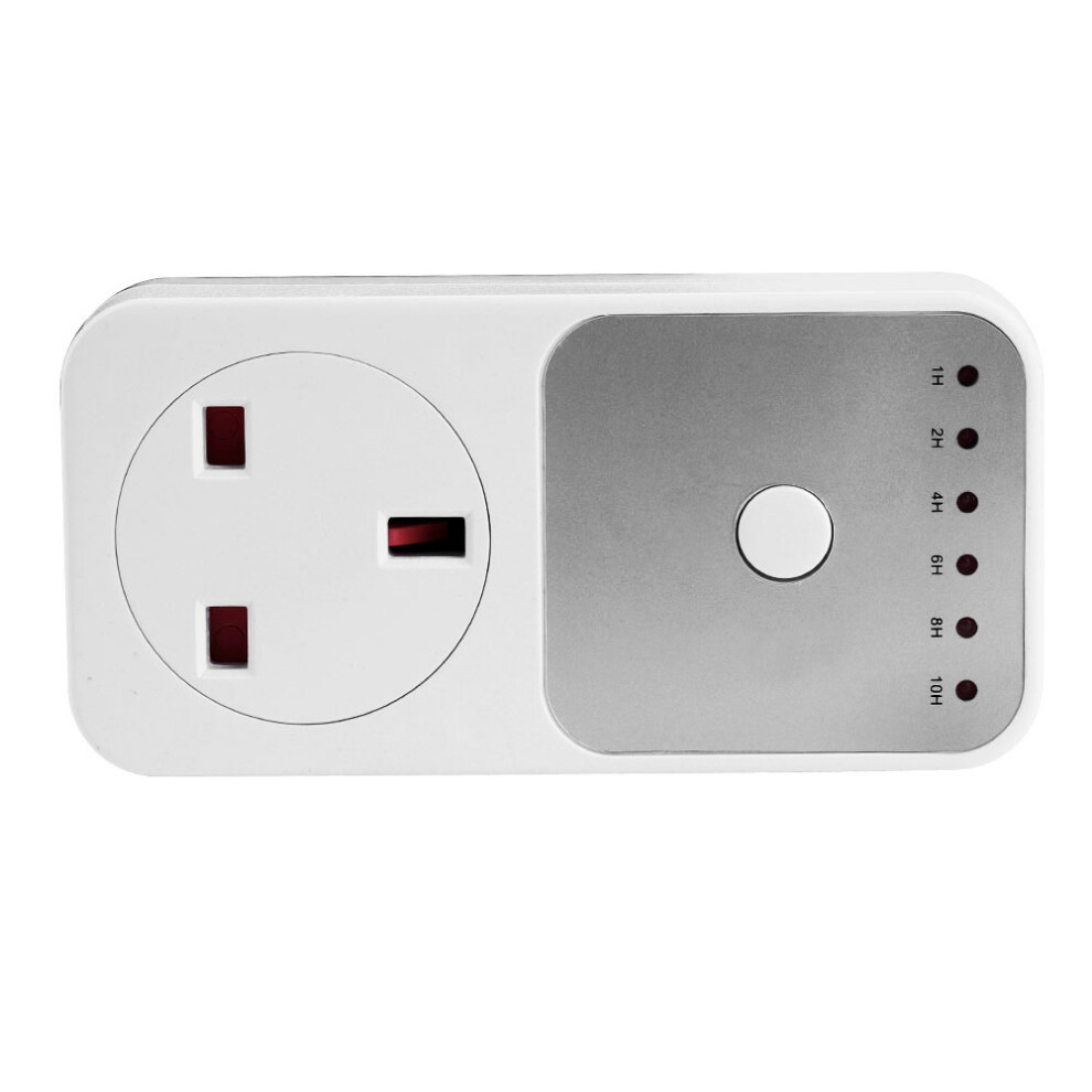 Electronic Countdown Power Timer Socket - Durable Abs 10.8X5.3x6.7cm 8781362780794