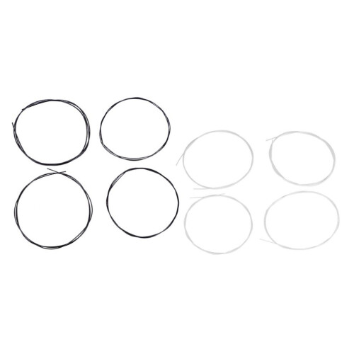 2 Sets 27inch White & Black Nylon Strings 2