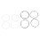 2 Sets 27inch White & Black Nylon Strings 2