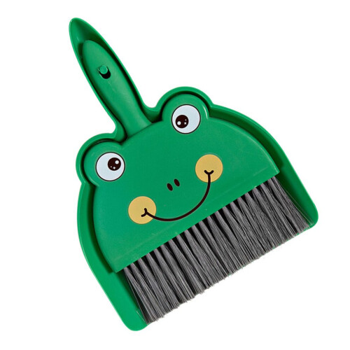 Sopskyffel och borste set tecknad mini bärbar 1