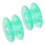 2Pcs Bobbin Transparent Plastic Sew Thread Spool 3