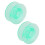 2Pcs Bobbin Transparent Plastic Sew Thread Spool 2