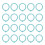 40 Pcs Binder Rings Multifunction Multiple Colors 1