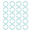 40 Pcs Binder Rings Multifunction Multiple Colors 5