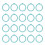 40 Pcs Binder Rings Multifunction Multiple Colors 3