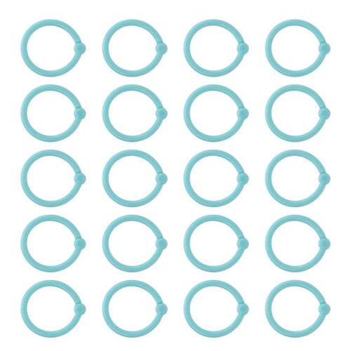 40 Pcs Binder Rings Multifunction Multiple Colors 1