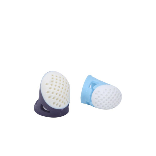 2Pcs Sewing Thimble Soft Reusable Durable Silicone 1