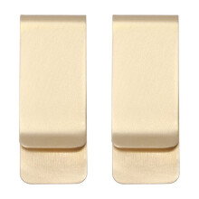 Lot de 2 pinces à billets en métal inoxydable