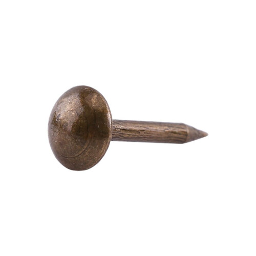 100pc Vintage Upholster Nails Bronze Metal Tag