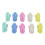 10pcs Knitting Thimble Plastic Portable Glossy 2