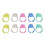 10pcs Knitting Thimble Plastic Portable Glossy 5