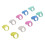 10pcs Knitting Thimble Plastic Portable Glossy 4
