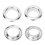 Kit de 100 œillets métalliques de 8 mm avec rivets 3