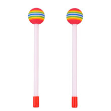 2Pcs Drum Sticks Round Felt Mallet EVA Orff Hand