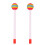 2Pcs Drum Sticks Round Felt Mallet EVA Orff Hand 1