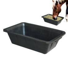Feed Trough 10L Rubber Feeder Pan Bucket For Poultry And Livestock Chicken Goat Cattle Deer Farm