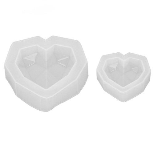 2 Pcs Silicone Mold Non Stick Mirror Geometric
