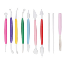 10-teiliges Set Tortendekorations-Handwerkzeuge aus Kunststoff