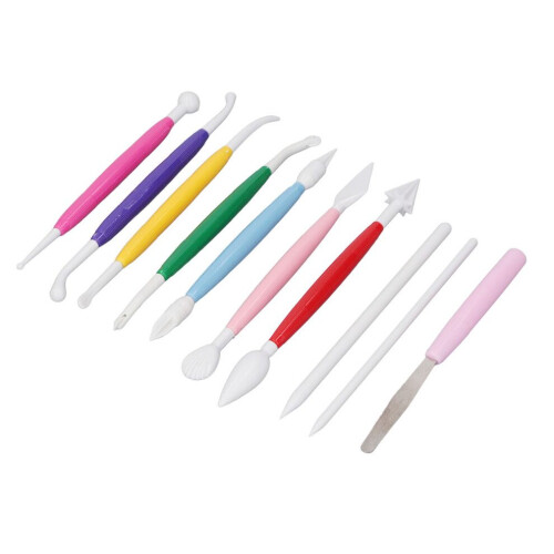 10PCS Set Cake Decorating Hand Tool Plastic 1