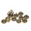 100Pcs Upholstery Nail Flat Head Cyan Bronze Iron 3
